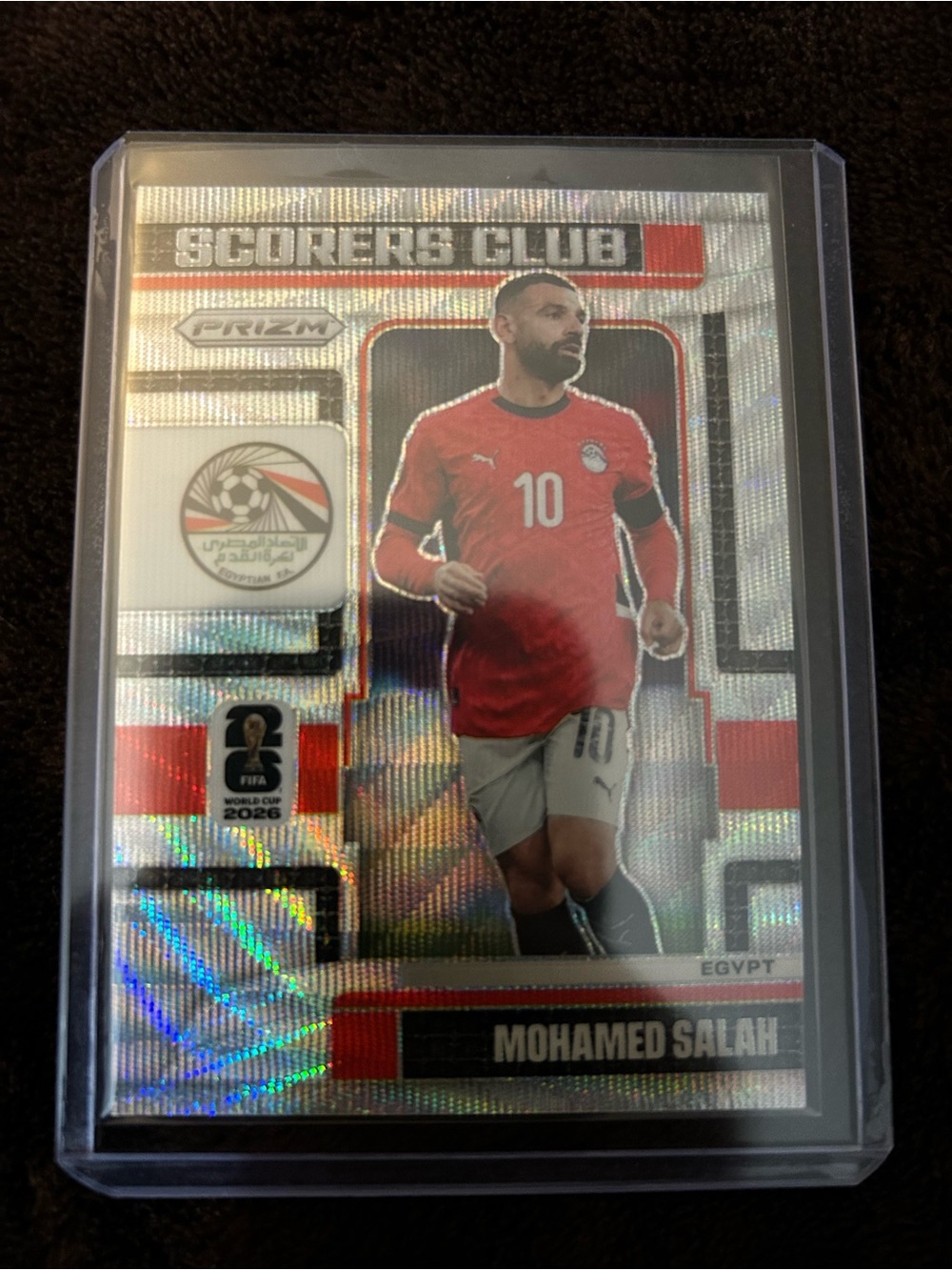 Panini White Red Soccer Card - Mohamed Salah